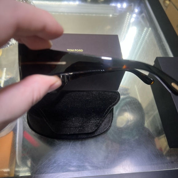 Tom Ford Black Sunglasses with Black Velvet Case and Brown Box main image 5
